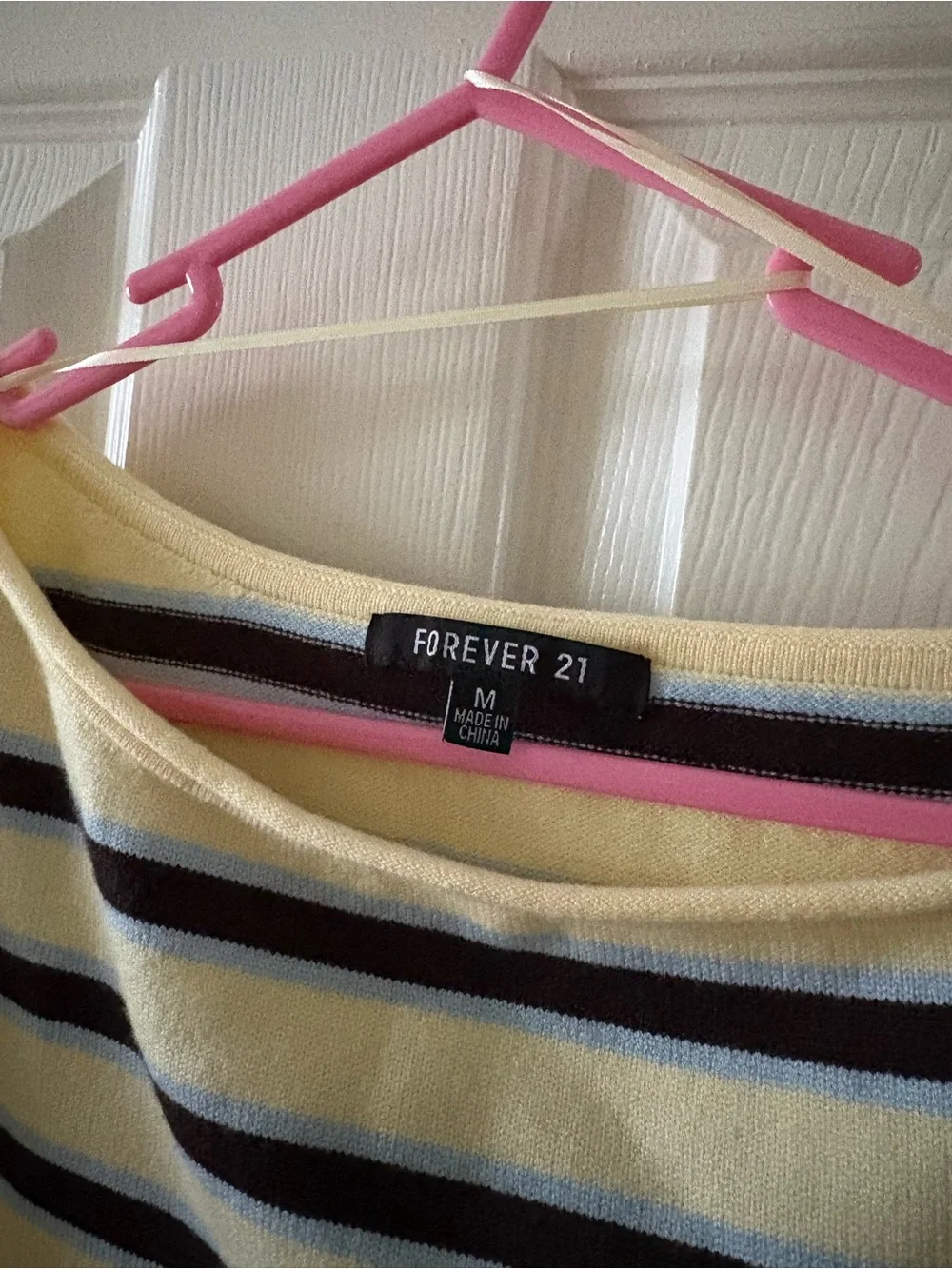 Striped Yellow and Navy Women’s Boatneck Sweater Off Shoulder 90s Vintage Y2K
